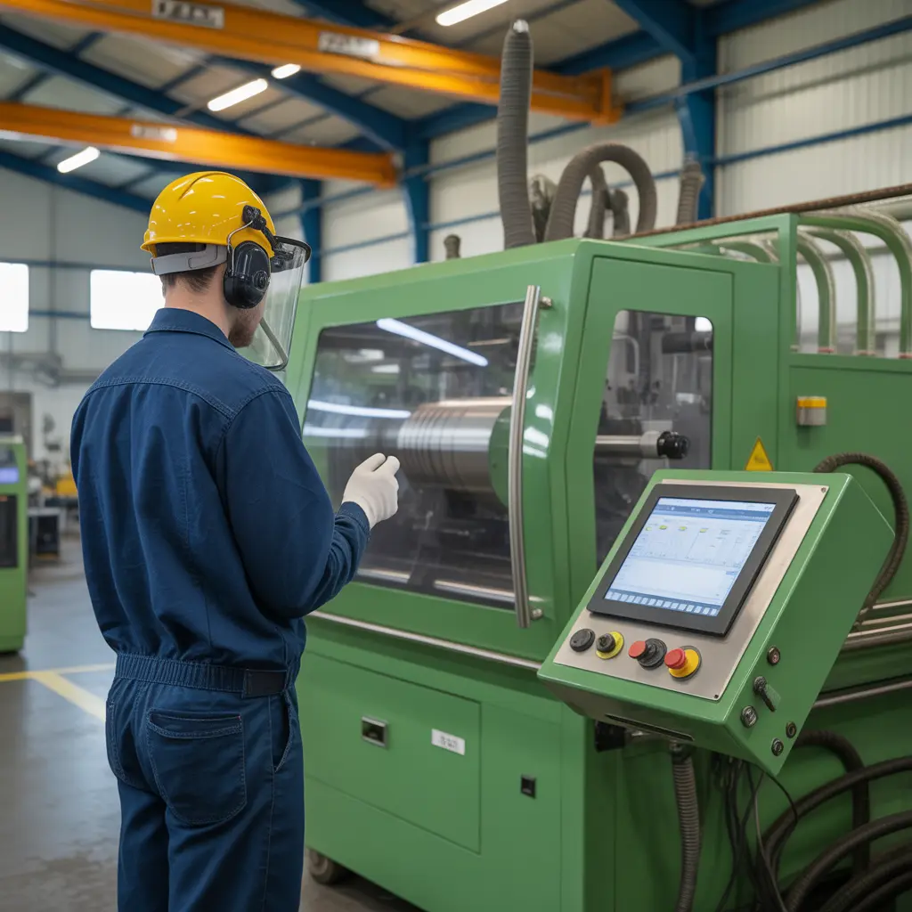 Operatore di macchine per estrusione Image