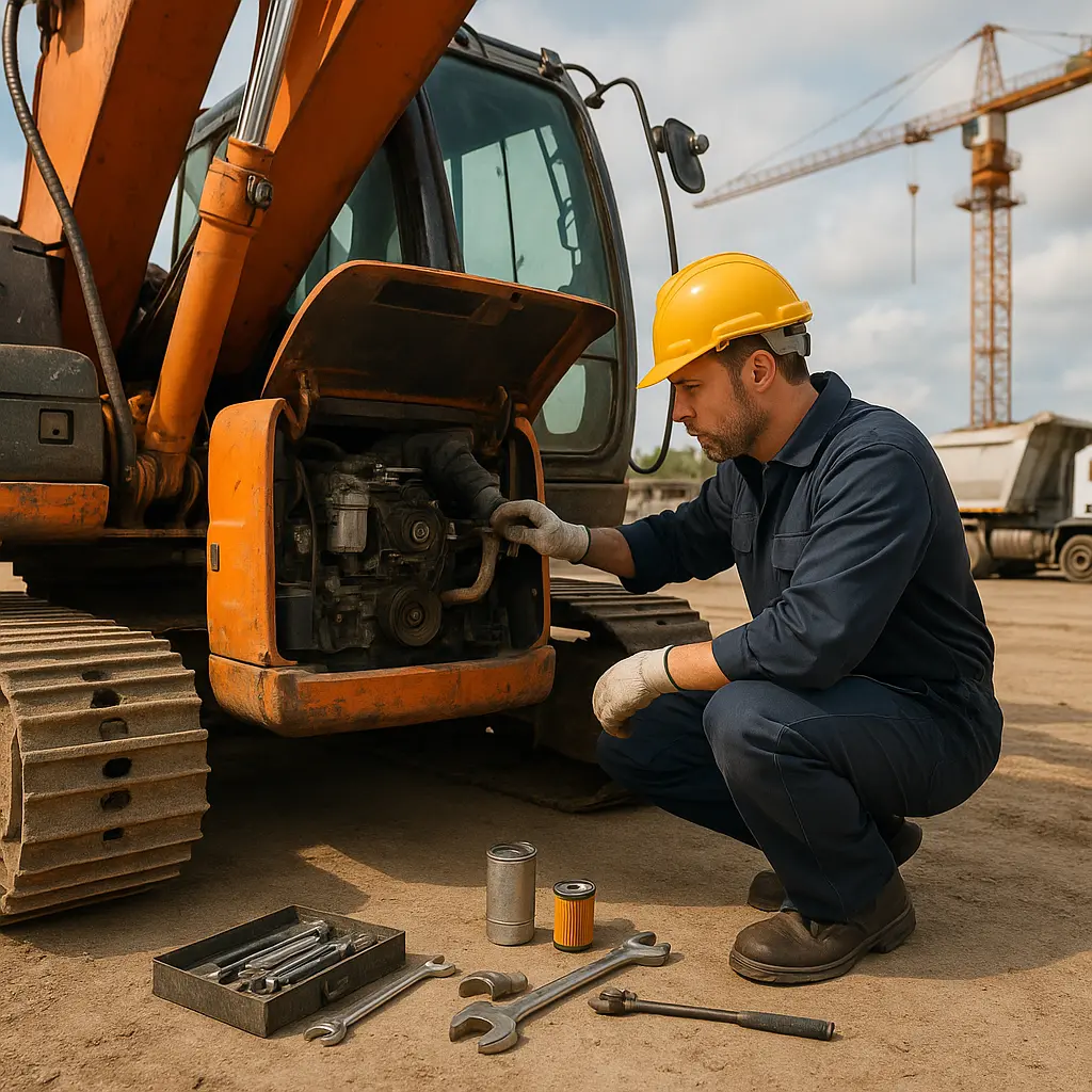Meccanico di macchinari pesanti Image