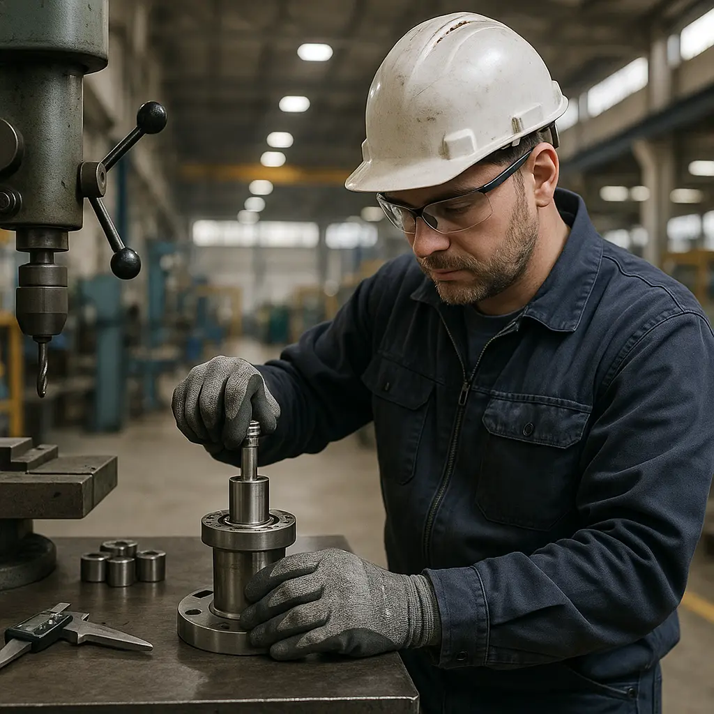 Montatore di macchine Image