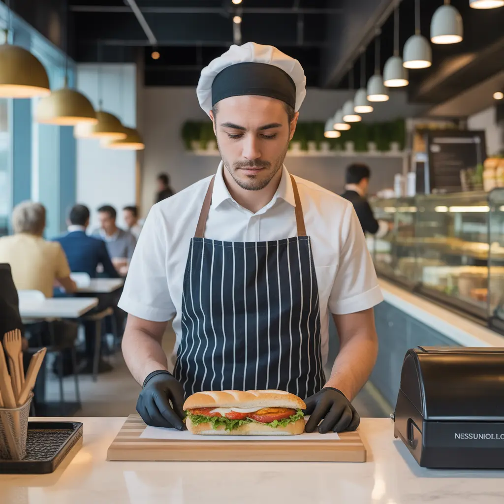 Addetto al servizio fast food Image