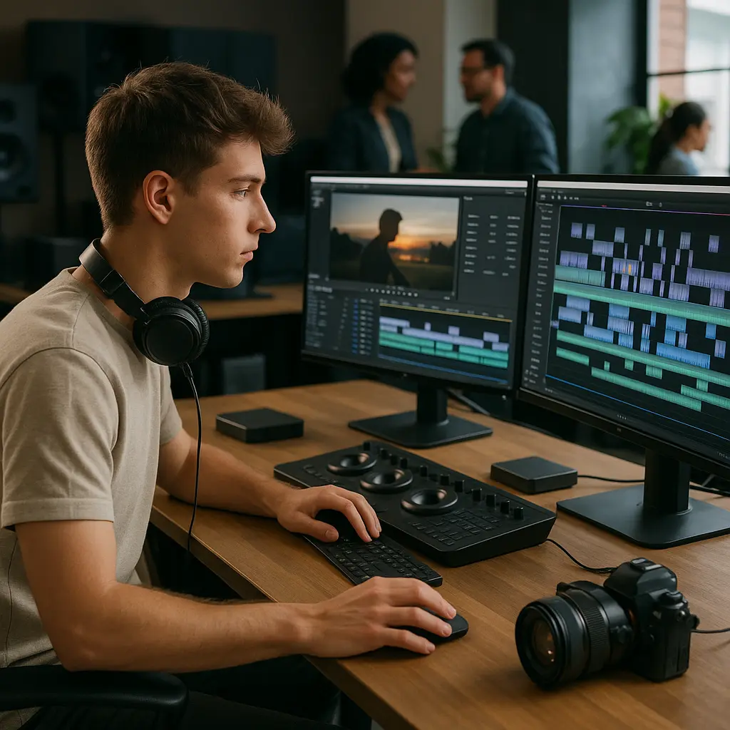 Tirocinio in Montaggio Video Image