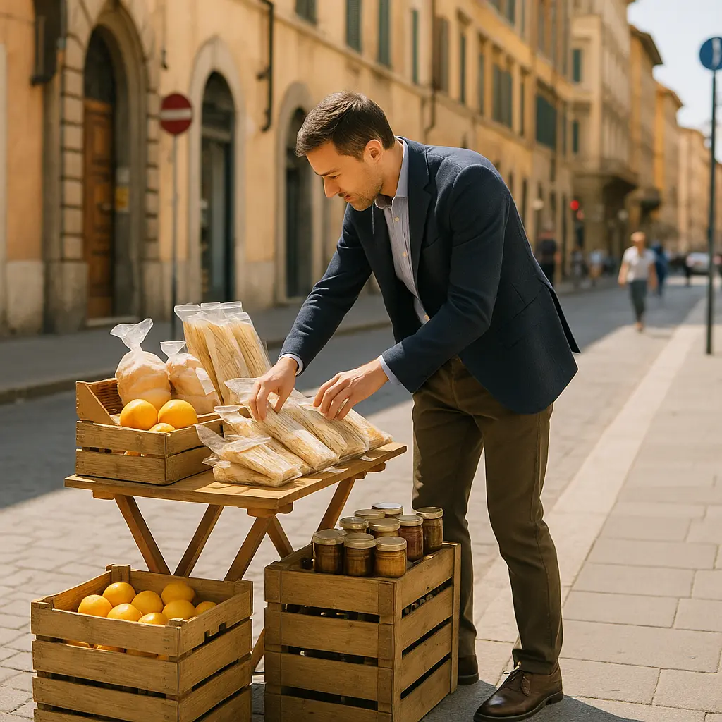 Curatore di marciapiede Image