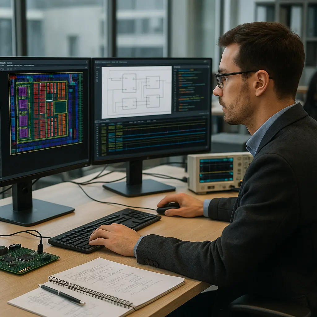 Ingegnere di progettazione IC Image