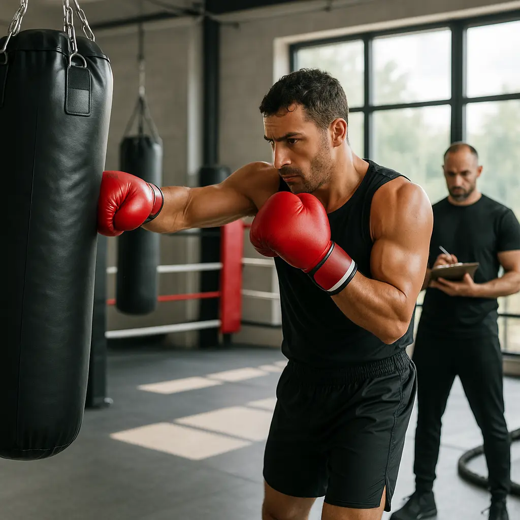 Atleta di boxe Image