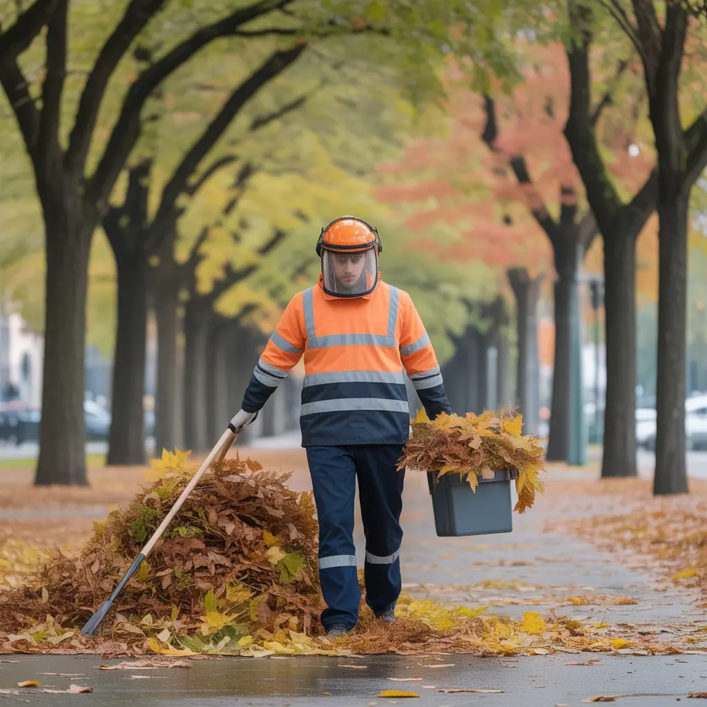 Raccoglitore di foglie Image