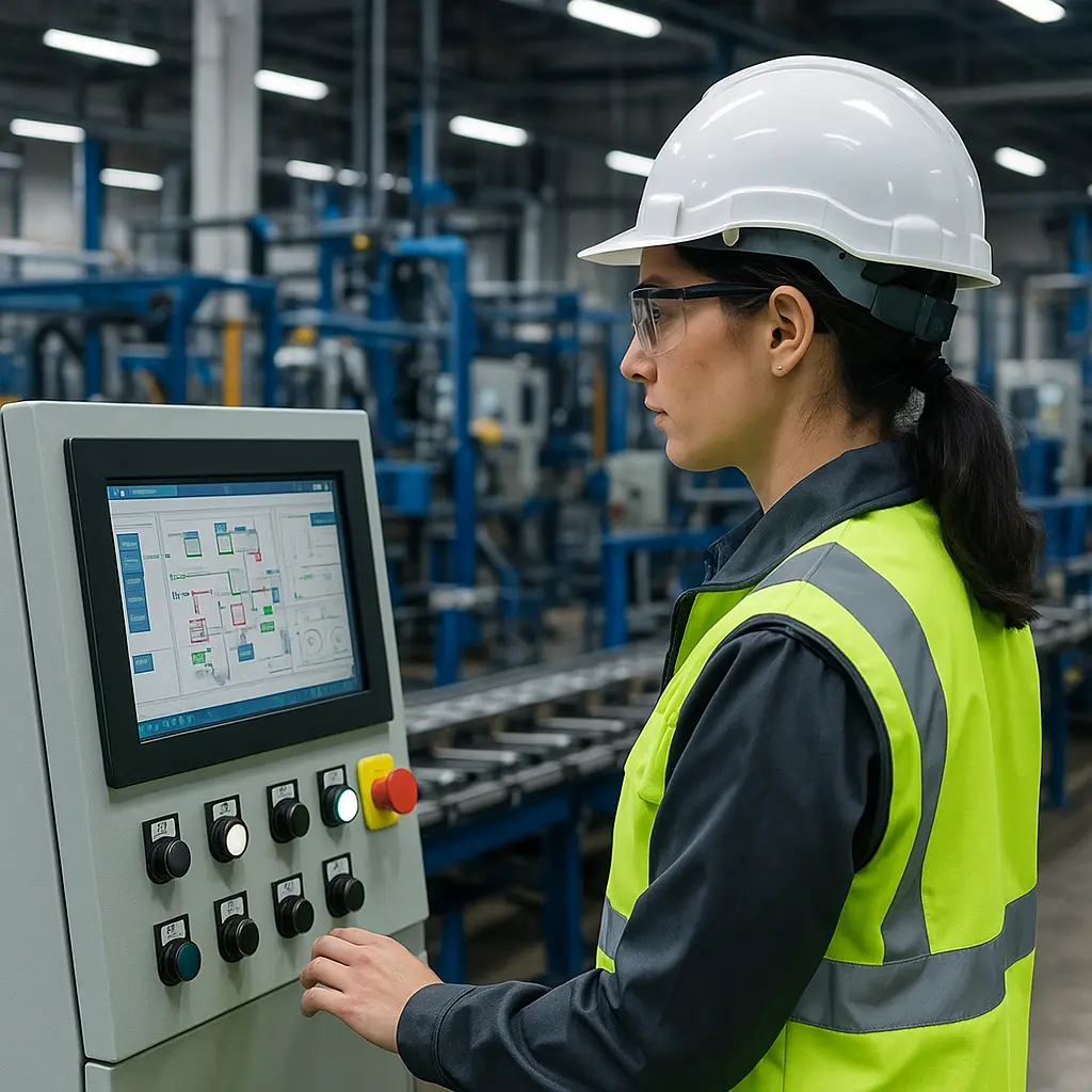 Operatore di impianti di produzione industriale Image