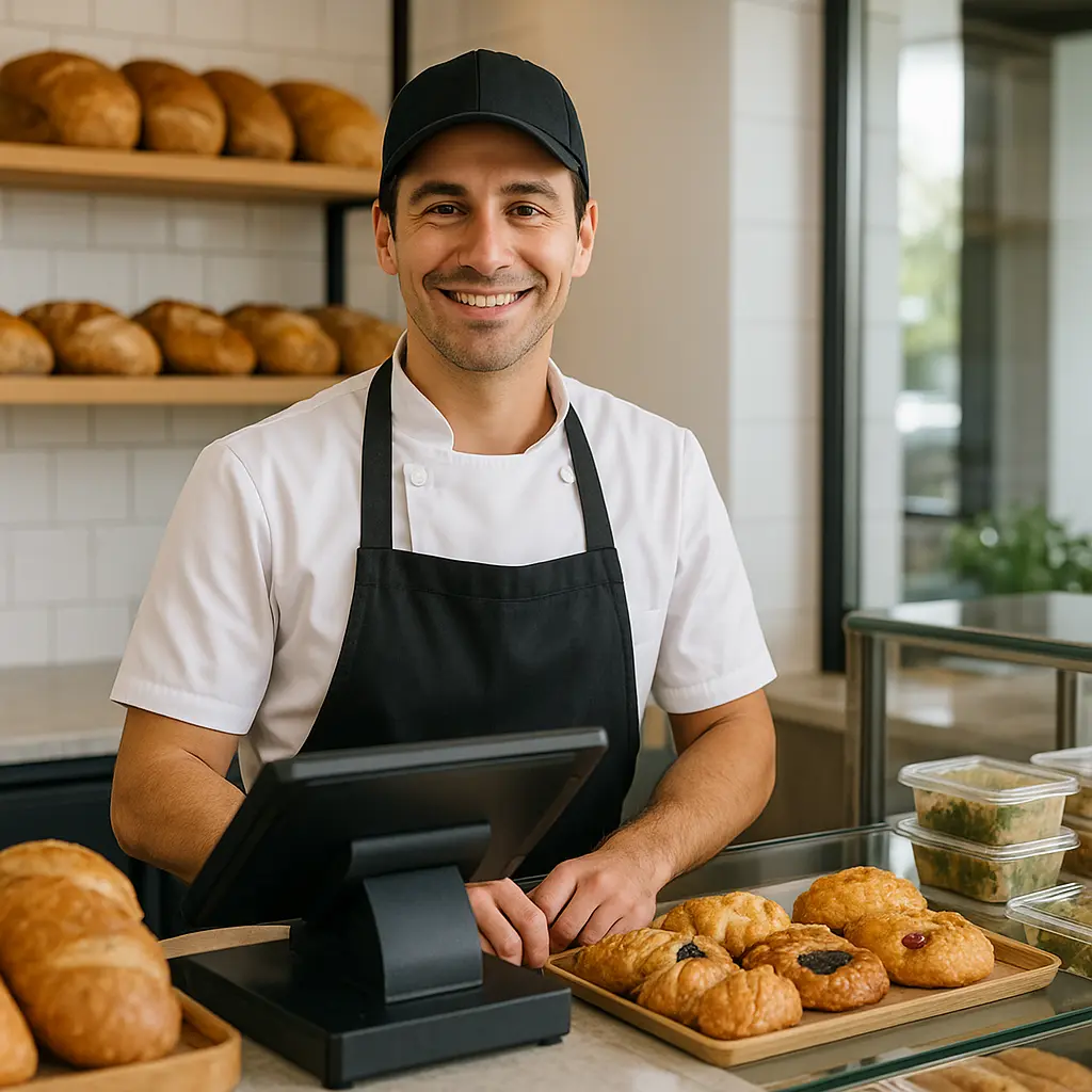 Operatore al banco Image