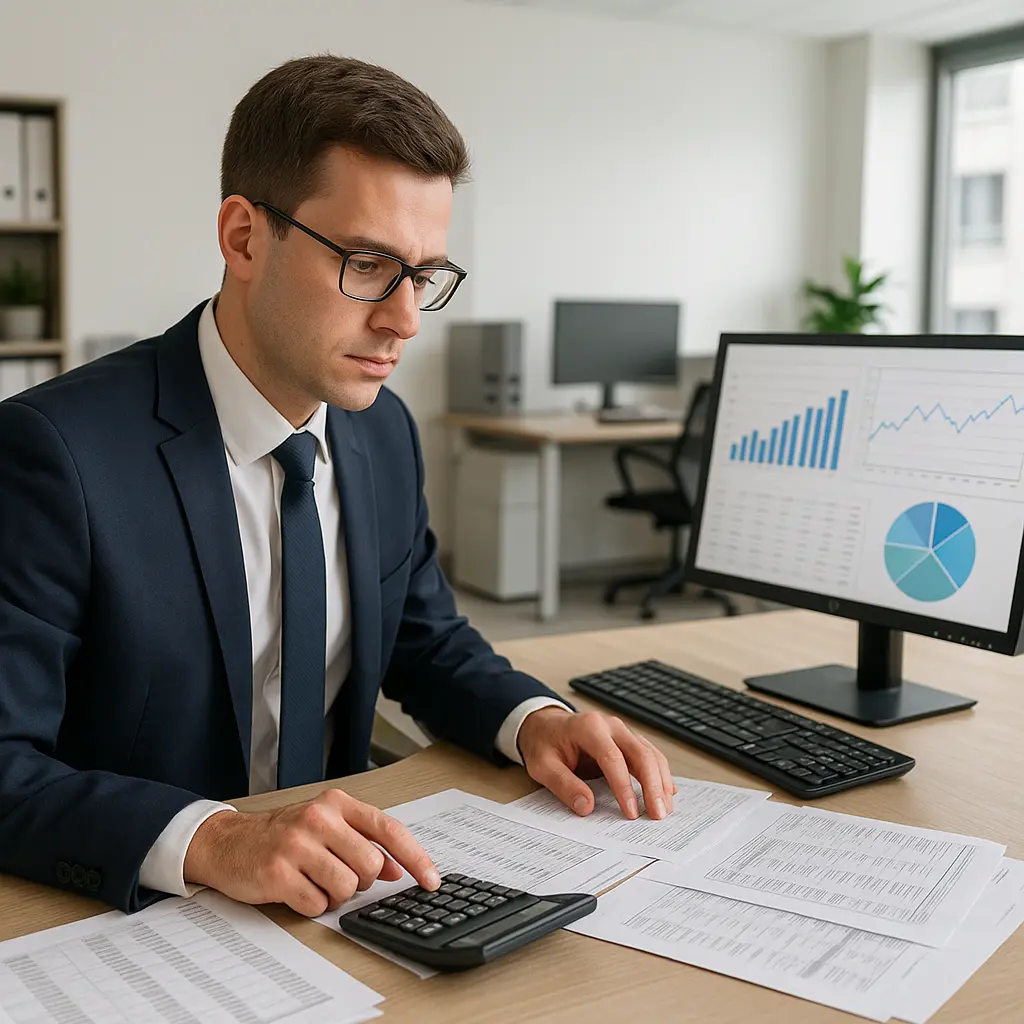 Contabile di banca Image