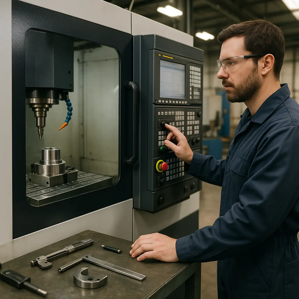 Operatore alla macchina utensile Image