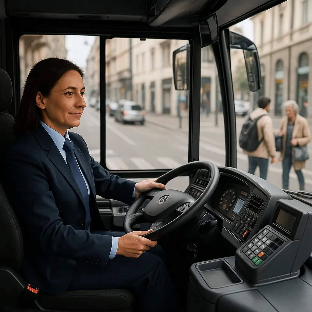 Autista di autobus Image