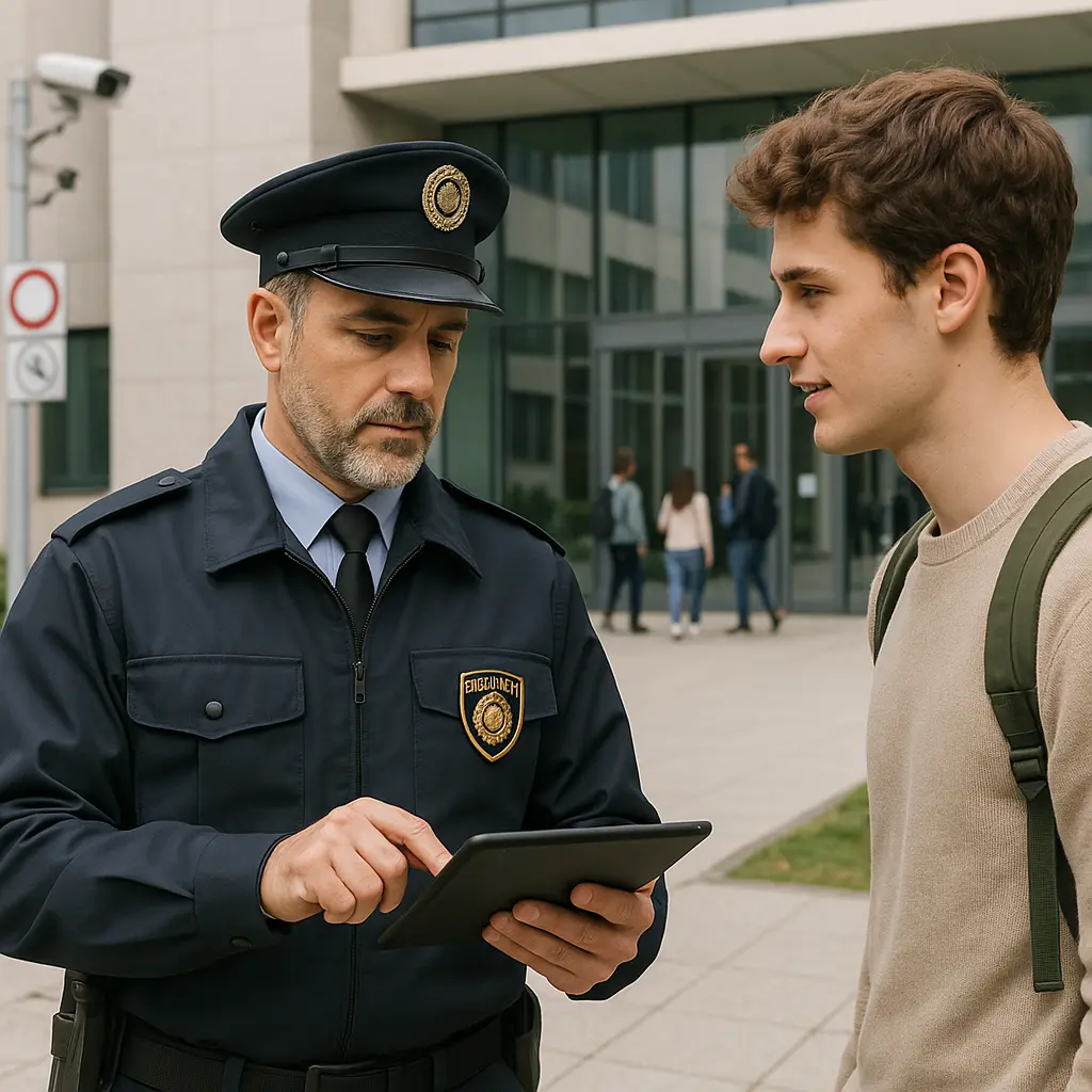Funzionario della sicurezza del campus Image