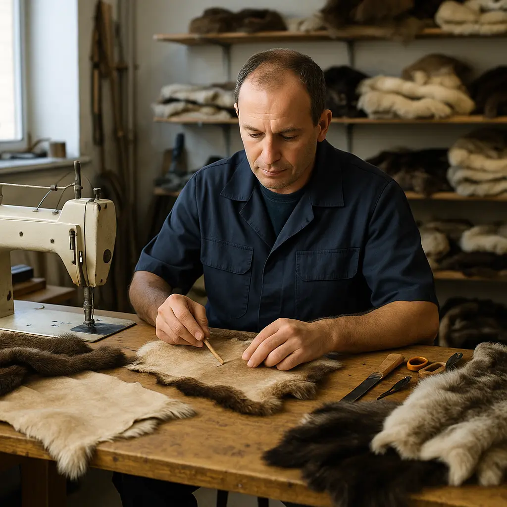 Lavoratore della pelliccia Image