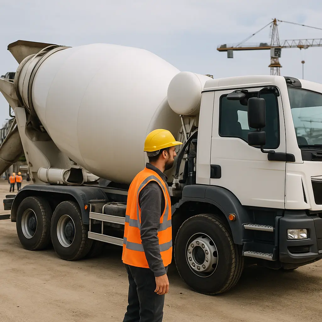 Autista di betoniera Image