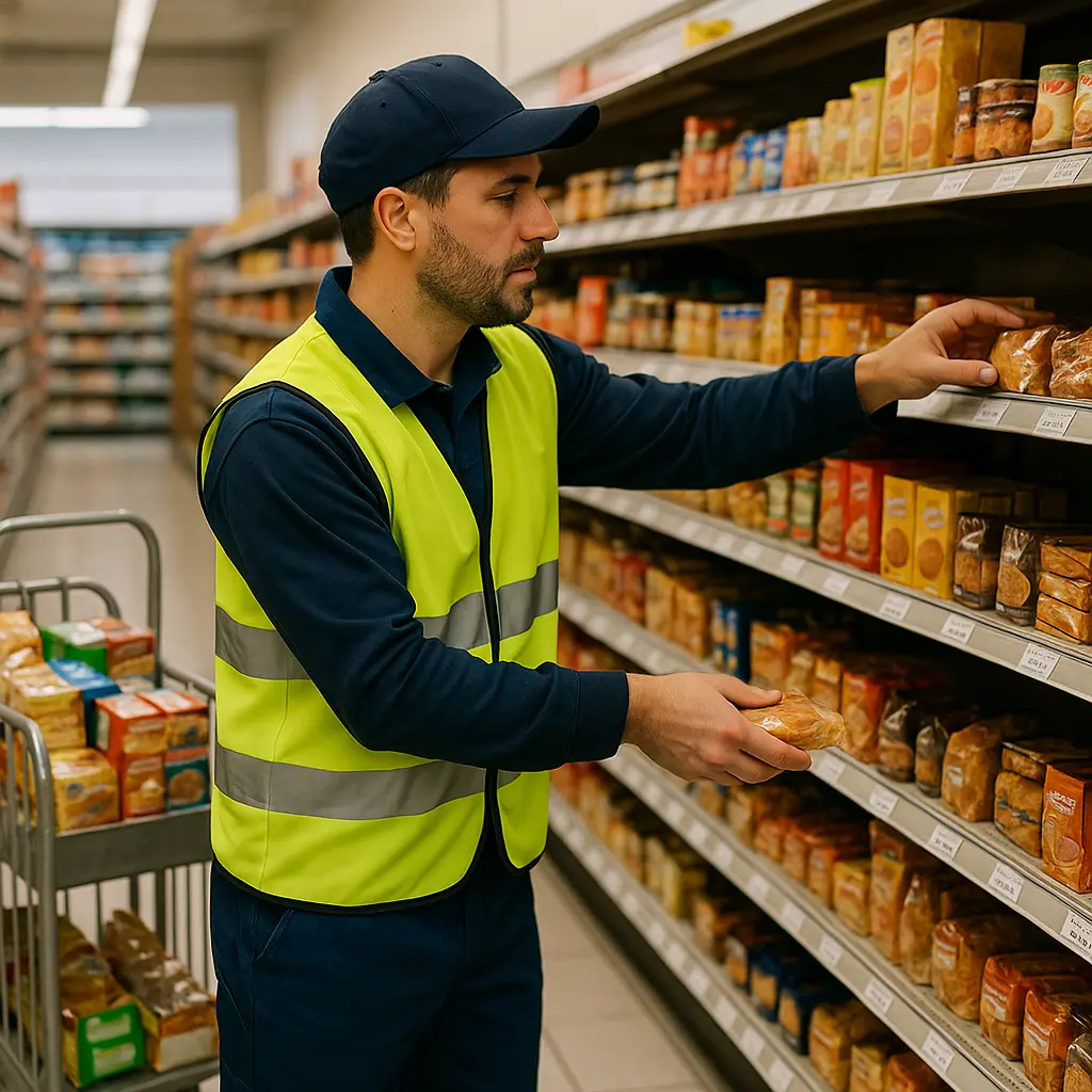 Addetto al rifornimento di supermercato Image